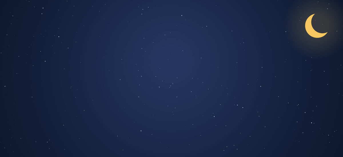 Cielo notturno con luna